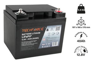 BATTERIE LITHIUM LIFEPO4 12V - TECHFORCE